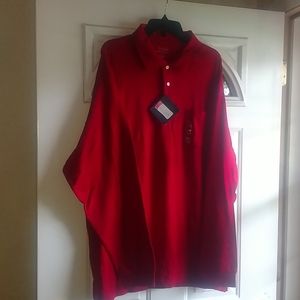 Long sleeve polo pocket tee